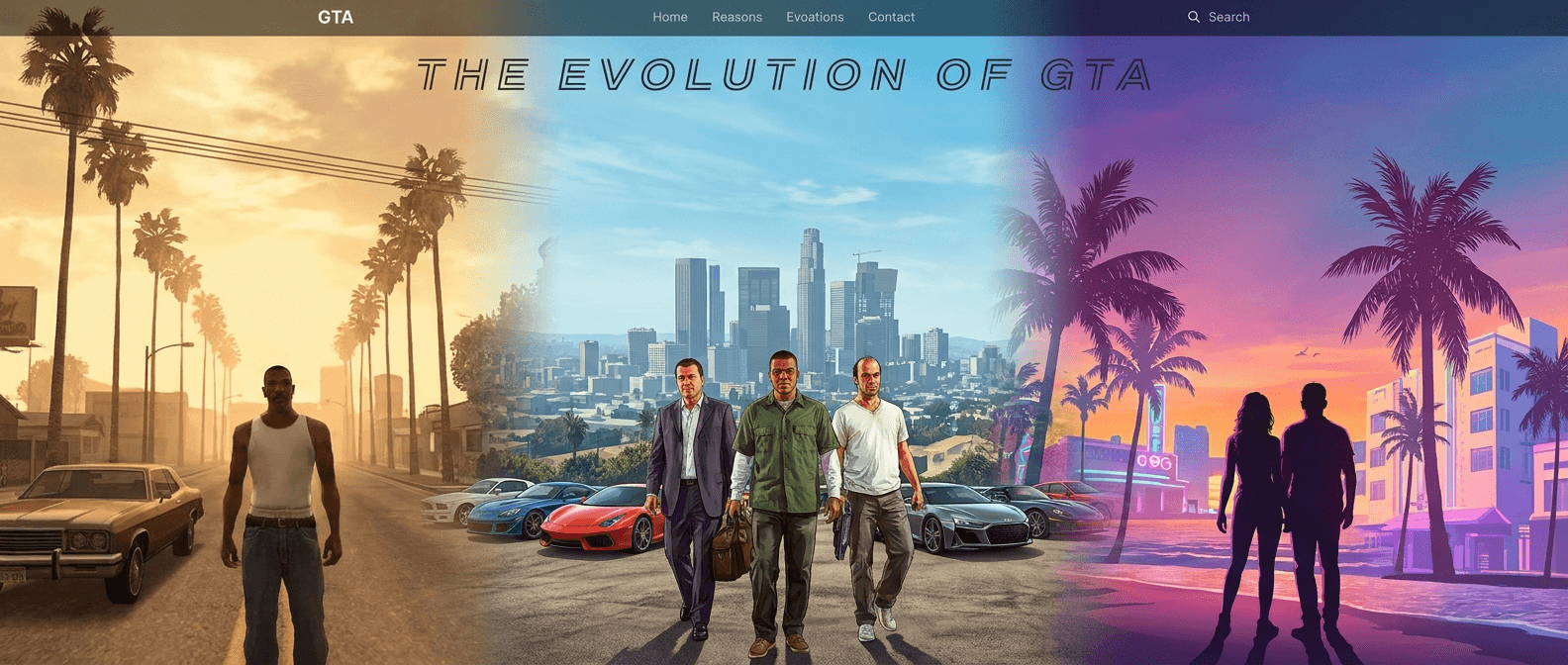 مقایسه کامل سه غول دنیای GTA از San Andreas تا GTA VI