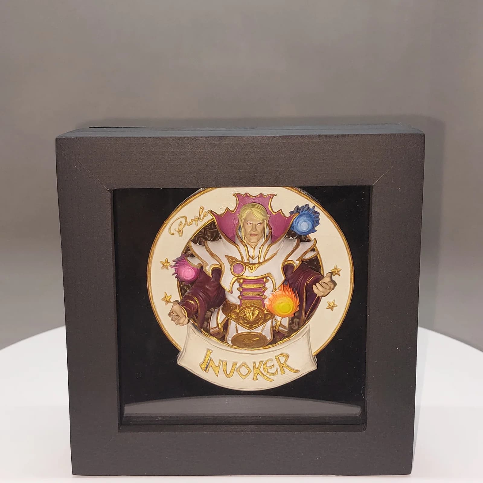 Invoker Glass 3D Wall Art – Dota 2 | والآرت سهبعدی شیشهای Invoker